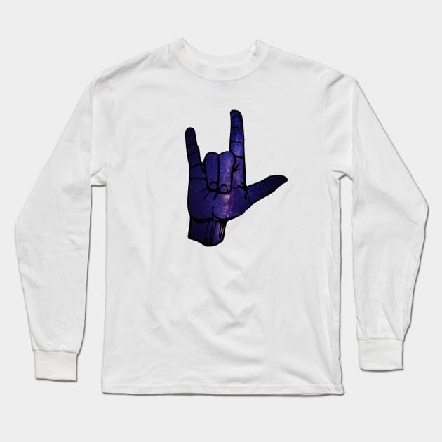 Space Rock Long Sleeve T-Shirt by WildSloths